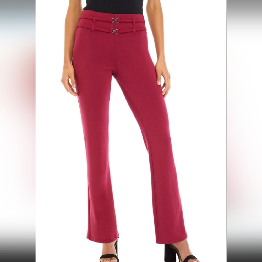 A. Byer Red Dress Pants with Double Hook Waist super comfy/stretch good 4 work